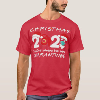 クリスマス2020クリスマスサンタ顔着用マスク1 Tシャツ