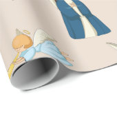 クリスマス2020ベビーと親パターン ラッピングペーパー (ロールコーナー)