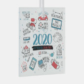 クリスマス2020年記念パンデミック ガラスオーナメント (正面右)