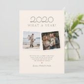 クリスマス2020手引き赤タータンチェックホリデーカード シーズンカード (スタンド正面)