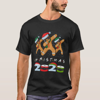 クリスマス2020検疫ジンジャーブレッド家族パジャム Tシャツ