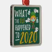 クリスマス2020検疫ロックダウン小妖精や小人記念 メタルオーナメント (右)