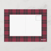 クリスマス2020 | おもしろい顔マスクとタータンチェック4写真 ポストカード (裏面)