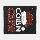 クリスマス2021いとこのクルー フリースブランケット (正面(横))