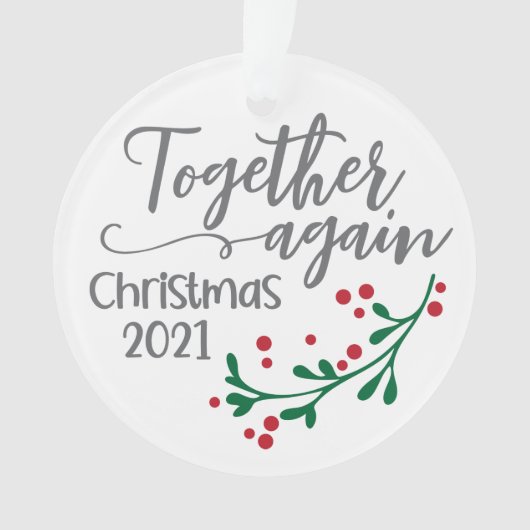 クリスマス2021を思い出す記念オーナメント オーナメント (正面)