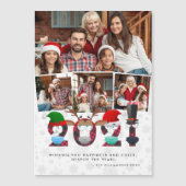 クリスマス2021年かわいい間抜け顔のマスク&プレイド写真 (正面)