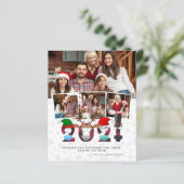 クリスマス2021 |予算おもしろいマスク&4枚の写真プレイド (スタンド正面)