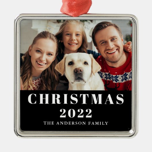 クリスマス2022の写真 メタルオーナメント (正面)