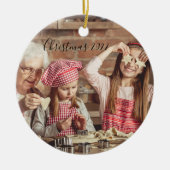 クリスマス2022の2枚の写真 セラミックオーナメント (正面)