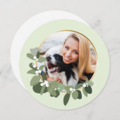 クリスマス2023ワンフォトモダンリース シーズンカード (正面/裏面)