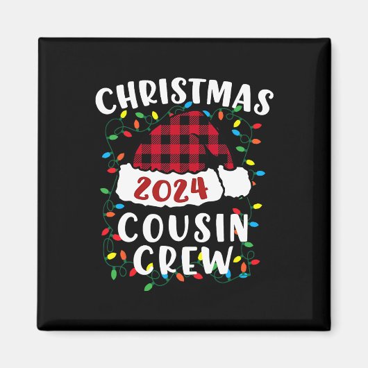 クリスマス2024いとこのクルークリスマスライトSanta Hat P マグネット (正面)