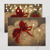 クリスマス2024のあたたかな輝き シーズンポストカード (正面/裏面)