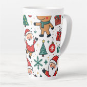 クリスマス2024 カフェラテマグ (右アングル)