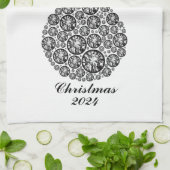 クリスマス2024 キッチンタオル (折り畳み)