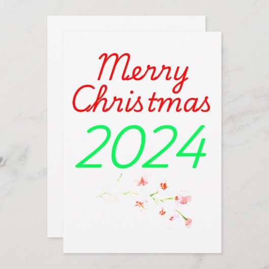 クリスマス2024 招待状 (正面/裏面)