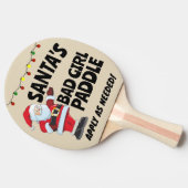 クリスマス2024 SANTAの悪い女の子のping 卓球ラケット (横)