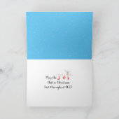 クリスマス2025オーナメントと雪片 カード (内部)