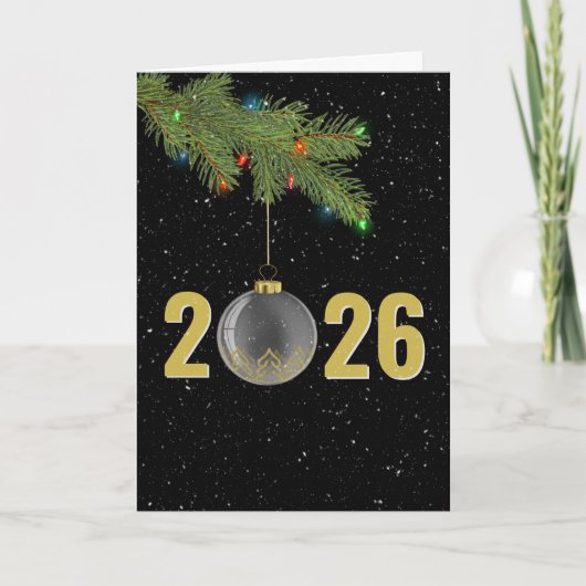 クリスマス2025オーナメントin雪 シーズンカード (正面)