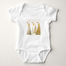 クリスマス2025年予測できな木とバウブルPJ ベビーボディスーツ