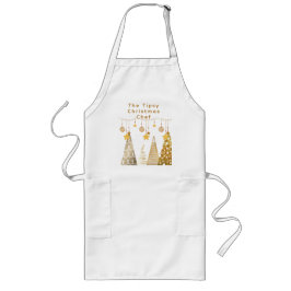 クリスマス2025年予測できな木とバウブルPJ ロングエプロン