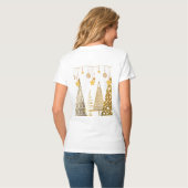 クリスマス2025年予測できな木とバウブルPJ Tシャツ (裏面フル)