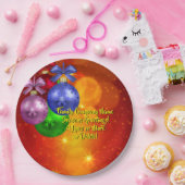 クリスマス20xx 9"に一致する名前文字を追加 ペーパープレート (パーティー)