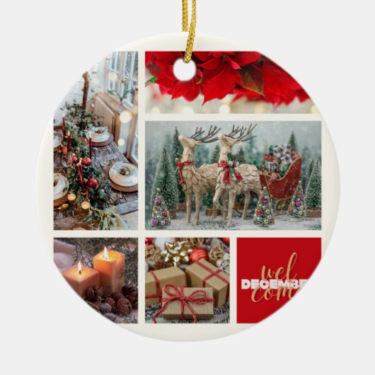 クリスマス23 セラミックオーナメント (正面)
