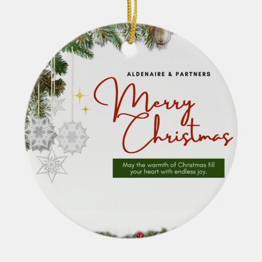 クリスマス25 セラミックオーナメント (正面)