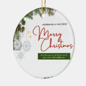 クリスマス25 セラミックオーナメント (左)