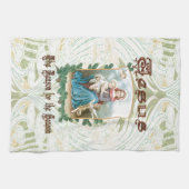 クリスマス2 -イエス・キリストは季節の理由です キッチンタオル (横)