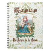 クリスマス2 -イエス・キリストは季節の理由です ノートブック (正面)