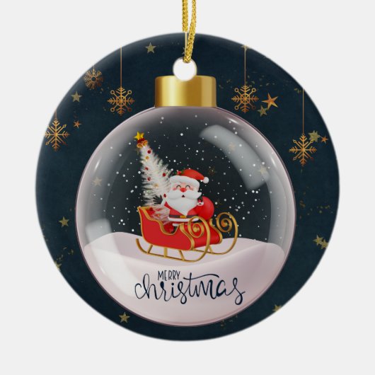 クリスマス2 セラミックオーナメント (正面)