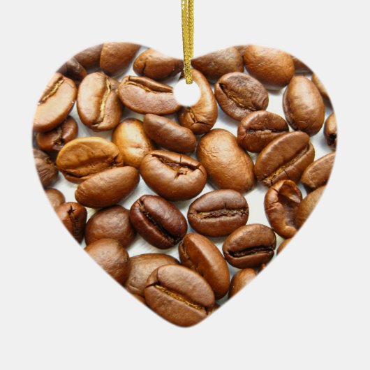 クリスマス3のコーヒー セラミックオーナメント (正面)