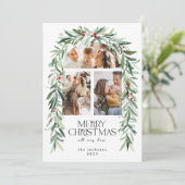 クリスマス3フォトミストレトーボタニカルベリー シーズンカード (スタンド正面)