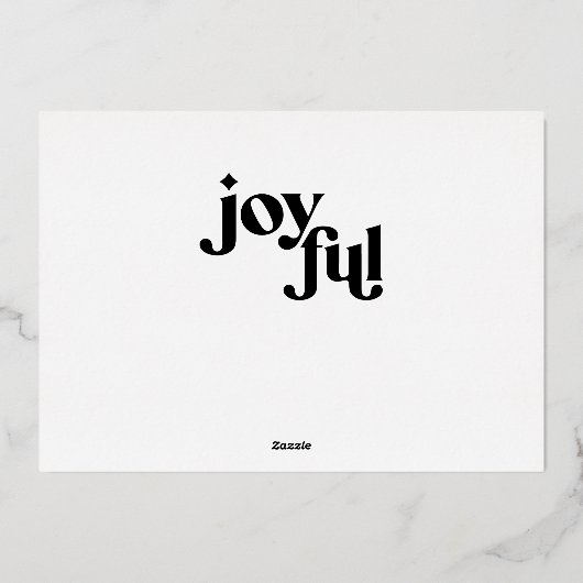 クリスマス3写真モダングリーンフォイルのホリデーカード 箔シーズンカード (裏面)