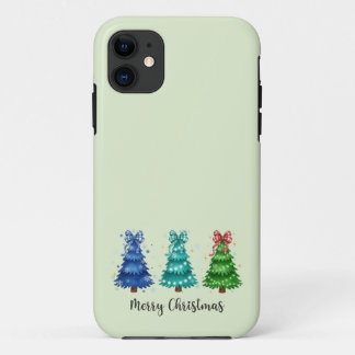 クリスマス3本ツリー iPhone 11 ケース