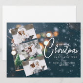 クリスマス3枚写真ホリデーカード シーズンカード (正面/裏面)