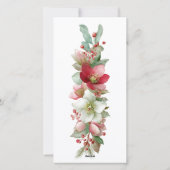 クリスマス3枚写真ホリデー シーズンカード (裏面)