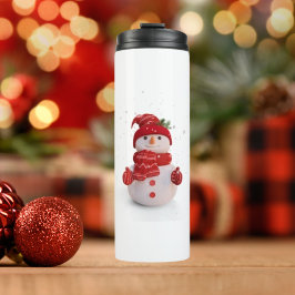 クリスマス3次元雪だるま タンブラー