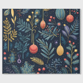 クリスマス30インチx 6足光沢 ラッピングペーパー (フラット)