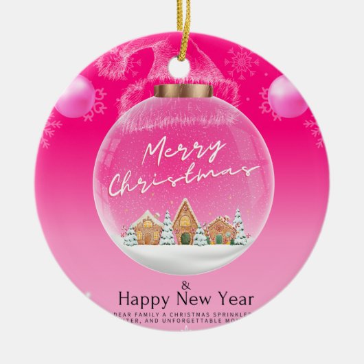 クリスマス39 セラミックオーナメント (正面)