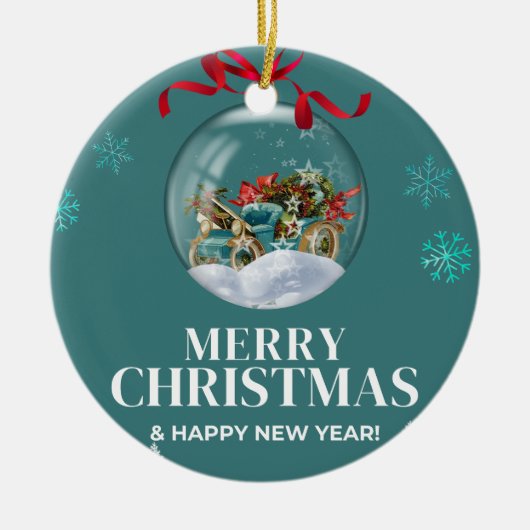 クリスマス3 セラミックオーナメント (正面)