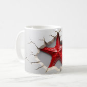 クリスマス3Dシースター コーヒーマグカップ (正面左)