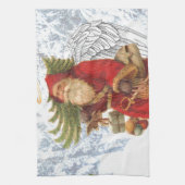 クリスマス4の聖者ニコラス キッチンタオル (縦)