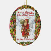 クリスマス4の聖者ニコラスWonderworker セラミックオーナメント (右)