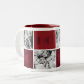 クリスマス4カスタムの写真「ほ、ほ、ほ」ブルゴーニュ ツートーンマグカップ (正面左)