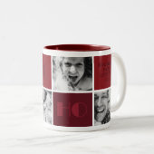 クリスマス4カスタムの写真「ほ、ほ、ほ」ブルゴーニュ ツートーンマグカップ (正面右)