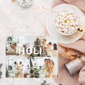 クリスマス4家族の写真 |祝日葉書 ポストカード