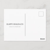 クリスマス4家族の写真 | Falalala Holiday ポストカード (裏面)