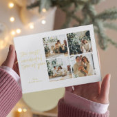 クリスマス4枚のコラージュ |素敵な休日 箔シーズンポストカード